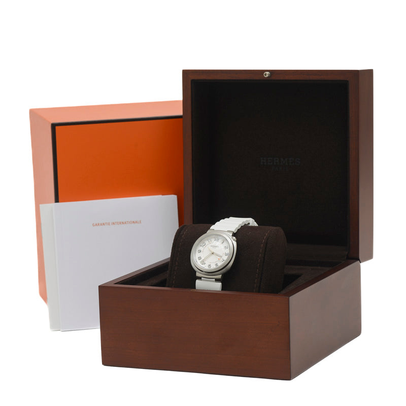 カット GM 白文字盤 SS/ラバーベルト オートマ SD1.510 腕時計