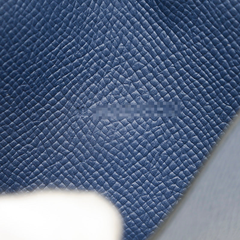 ベアン ミニ カード コインケース エプソン ブルーネイビー ゴールド金具 W刻印 コインケース