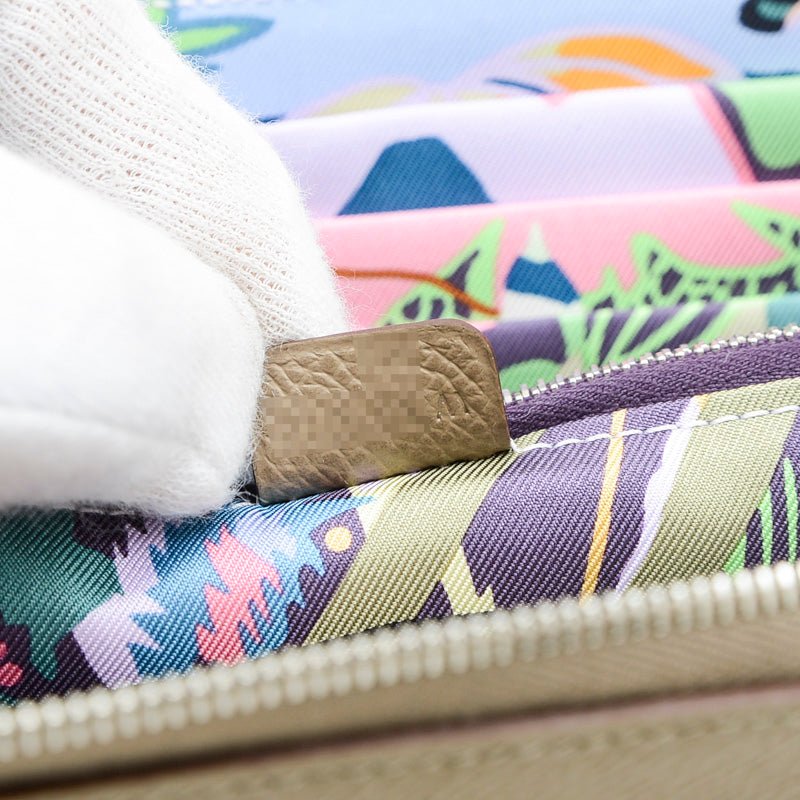 アザップロング シルクイン 長財布 エプソン エトゥープ W刻印 長財布