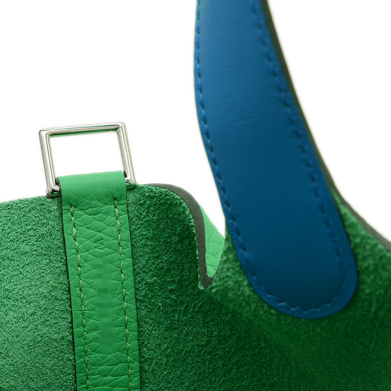 ピコタンロック PM 18 エクラ トリヨン ヴェールコミック シルバー金具 W刻印 ハンドバッグ