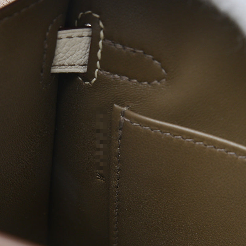 ケリー ミニ ドゥ 2 パーソナル シェーブル ナタ/エトゥープ ゴールド金具 W刻印 ハンドバッグ