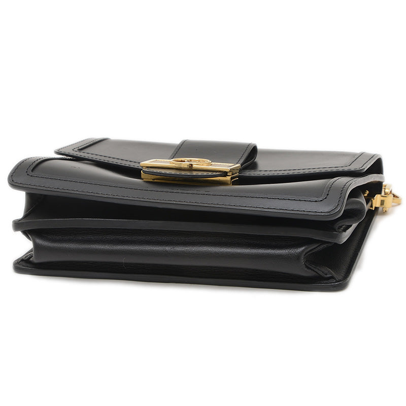 ドーフィーヌMM ショルダーバッグ レザー ブラック M55821 ショルダーバッグ