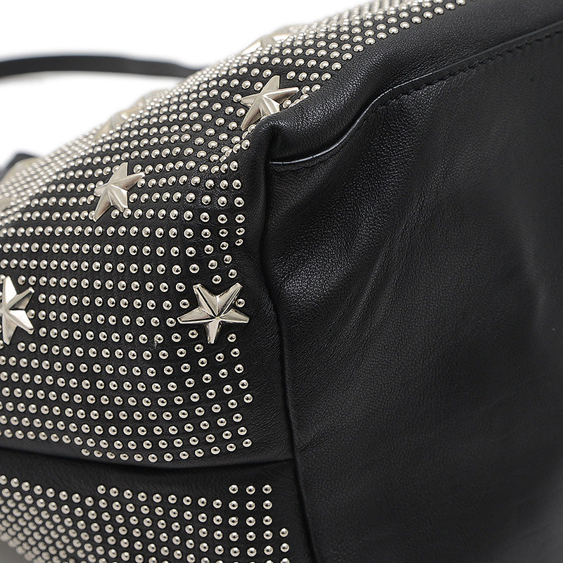 スタースタッズ トートバッグ レザー ブラック SASHA-M-NSX-BK トートバッグ
