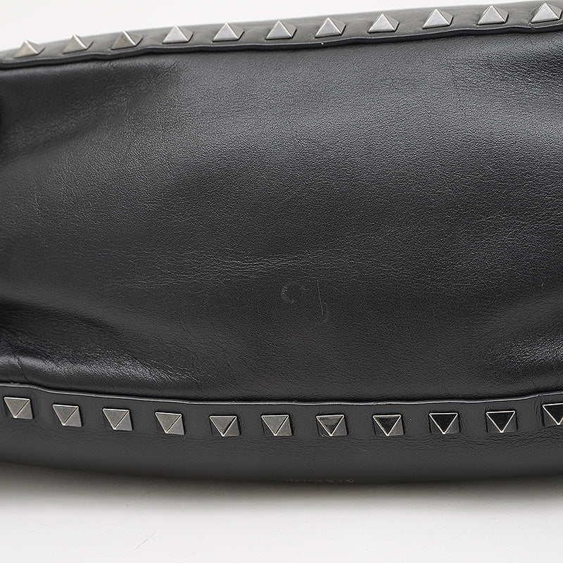 ガラヴァーニ ロックスタッズ 2WAYバッグ レザー ブラック トートバッグ