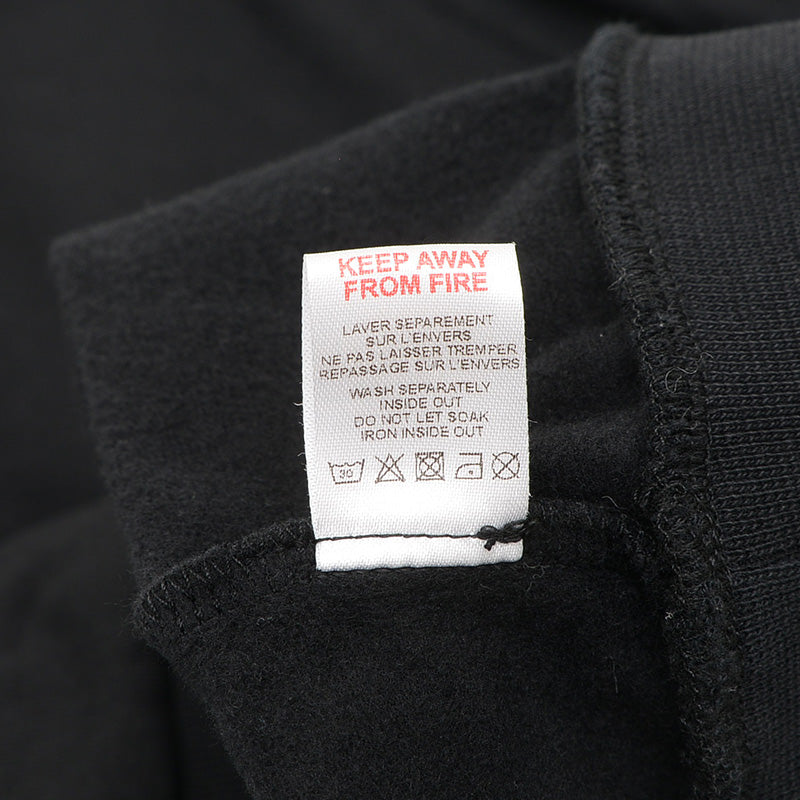 パーカー ロゴ刺繍 コットン ブラック キッズ 12+サイズ パーカー