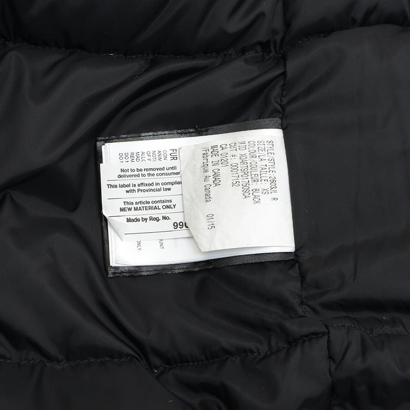 BRONTE PARKA ブロンテパーカー ダウンジャケット ブラック XSサイズ 2603JL ダウンジャケット