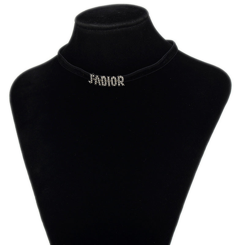 チョーカー ロゴ ジャドール ラインストーン J'adore チョーカー