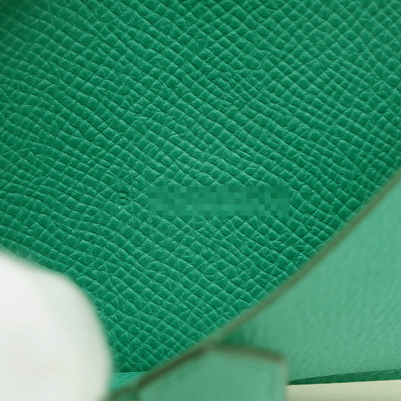 ベアンミニ エプソン ヴェールジェイド シルバー金具 B刻印 二つ折り財布