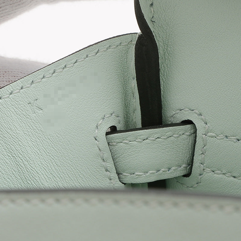 バーキン25 スイフト ペパーミント シルバー金具 K刻印 ハンドバッグ