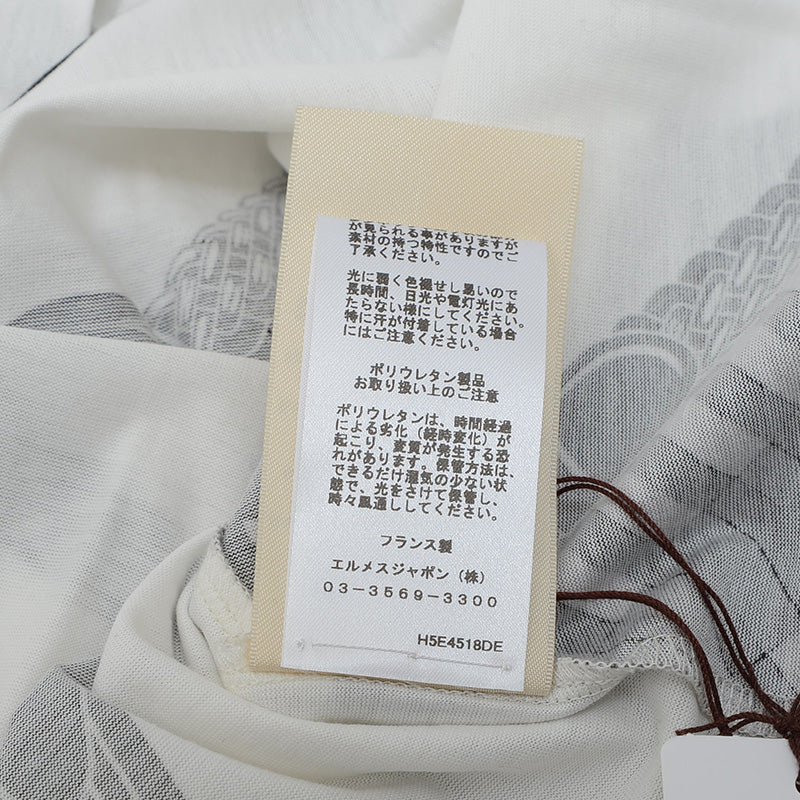 ワンピース coaching remix コットン ホワイト/マルチカラー 36サイズ H5E4518DE ワンピース