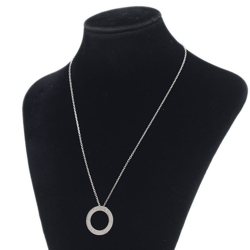 ラブ サークル ネックレス K18WG ネックレス
