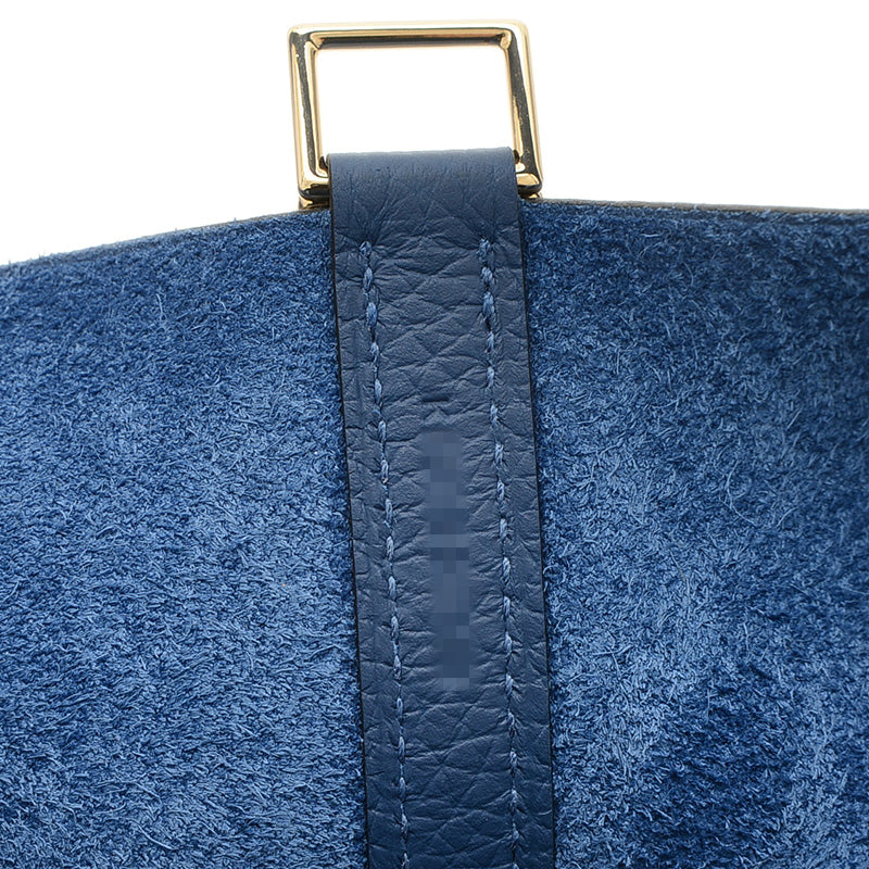 ピコタンロック PM 18 トリヨン ブルータイ パーマブラス金具 K刻印 ハンドバッグ