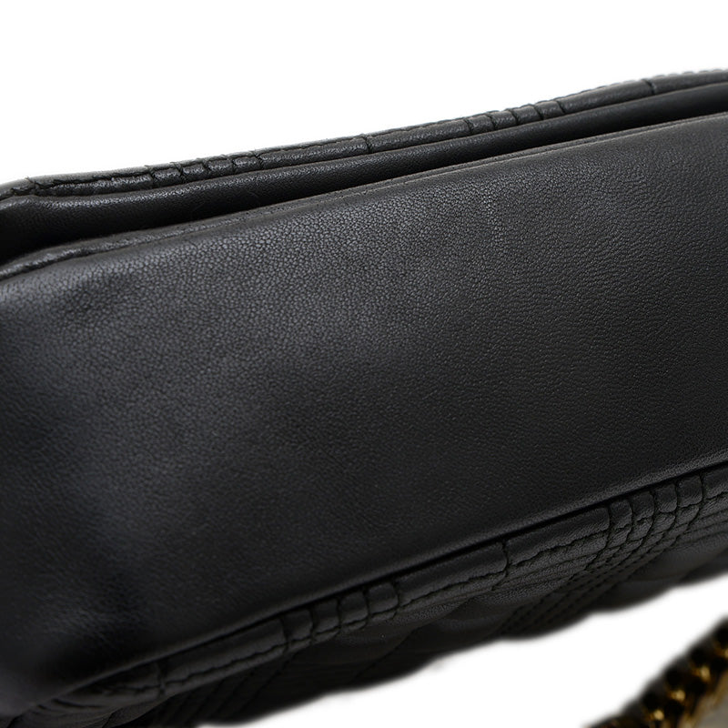 スモール キルティング ショルダーバッグ ラムスキン ブラック 8021492 ショルダーバッグ