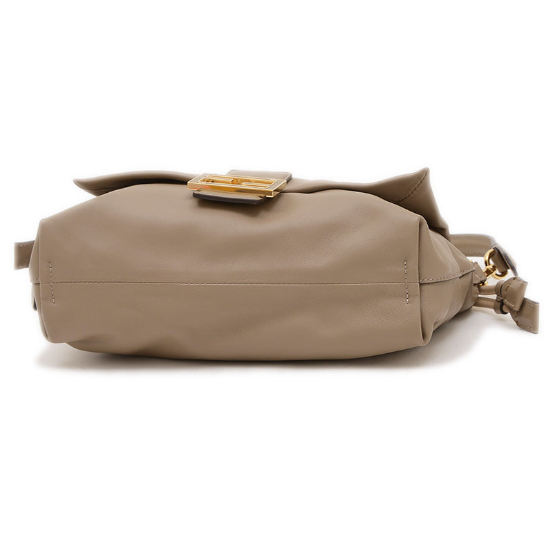 マンマ バゲット ミディアム 2WAYバッグ レザー ベージュ 8BR833 ショルダーバッグ