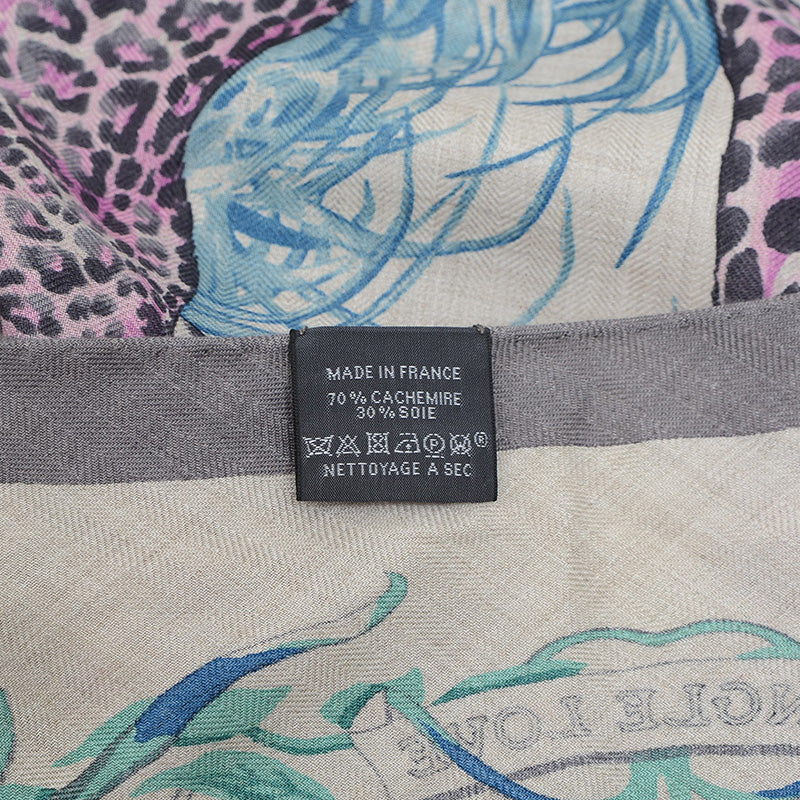 トライアングルジェアン JUNGLE LOVE グリアシエ/ナチュラル/マルチカラー スカーフ