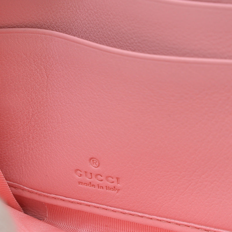 ダブルG ジップアラウンドウォレット 長財布 パイソン ピンク 456117 長財布