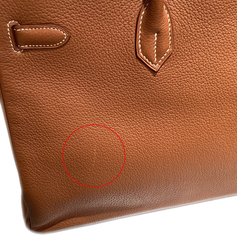 バーキン40 トゴ ゴールド シルバー金具 M刻印 ハンドバッグ