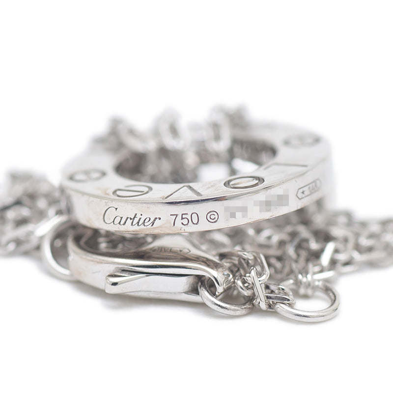 ラブ サークル ブレスレット ダイヤ K18WG ブレスレット