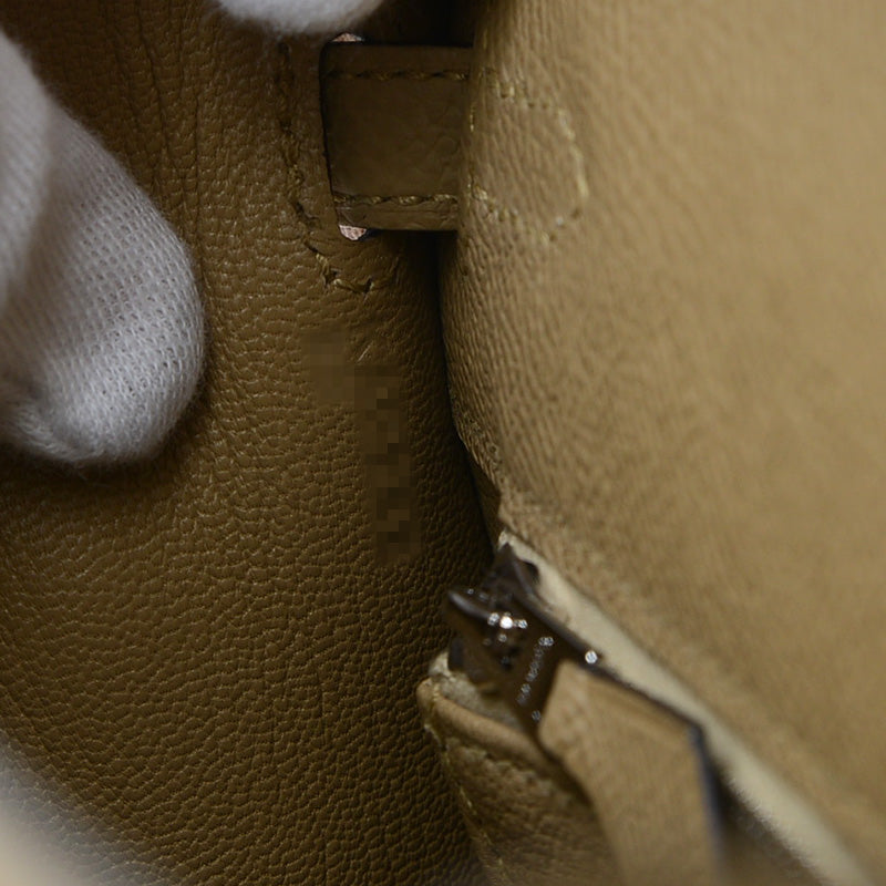 ケリー25 外縫い エプソン トレンチ エレクトラム金具 K刻印 ハンドバッグ