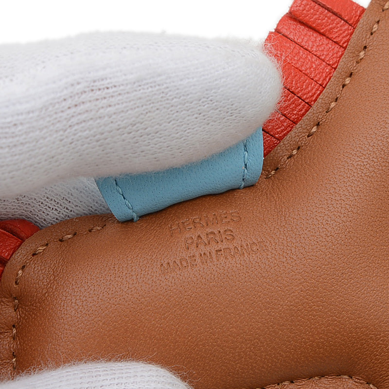 ロデオ PM バッグチャーム ゴールド/ルージュインディアン/セレステ D刻印 バッグチャーム