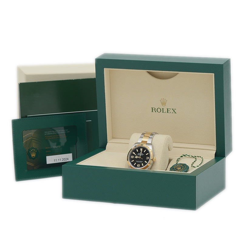 エクスプローラー 36 124273 SS/K18YG コンビ 黒文字盤 ランダムシリアル 腕時計