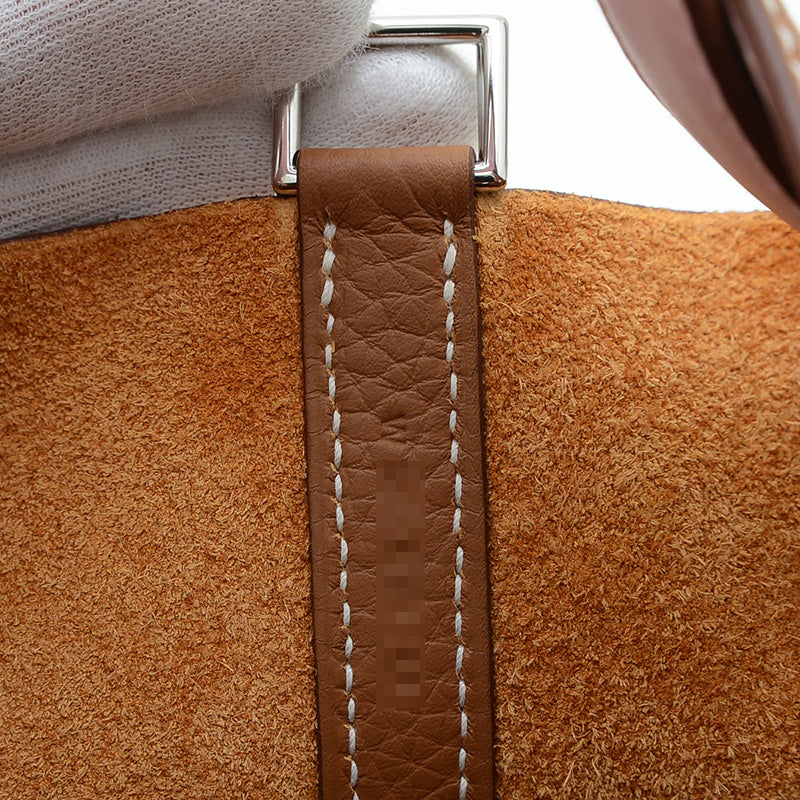 ピコタンロック PM 18 エクラ トリヨン ゴールド/サクラ シルバー金具 W刻印 ハンドバッグ