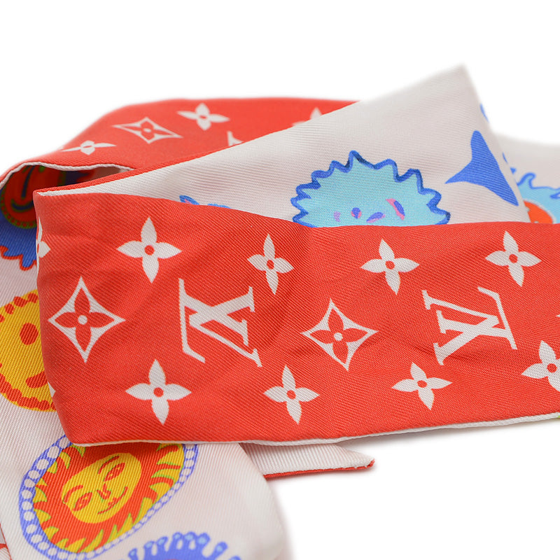 バンドーBB スカーフ 草間彌生 YK×フェイス マルチカラー シルク M78312 スカーフ