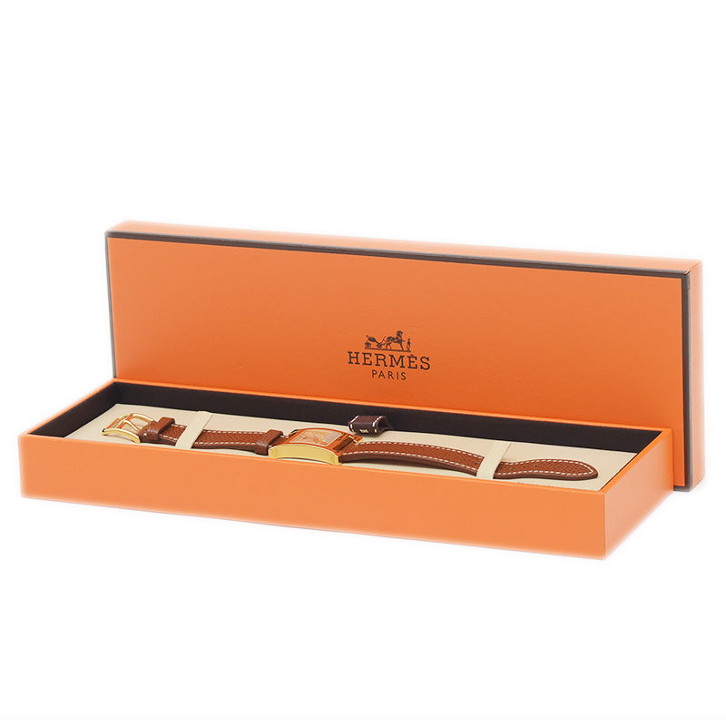 Hウォッチ ミニ レディース アイボリー文字盤 革ベルト クォーツ HH1.201 腕時計