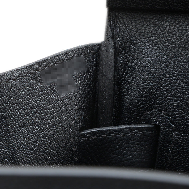 バーキン30 トゴ ブラック マットシルバー金具 K刻印 ハンドバッグ