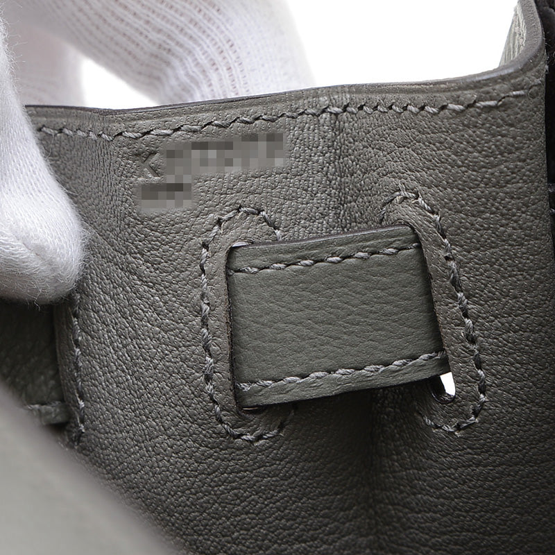 ケリー28 内縫い エバーカラー グリメイヤー シルバー金具 K刻印 ハンドバッグ