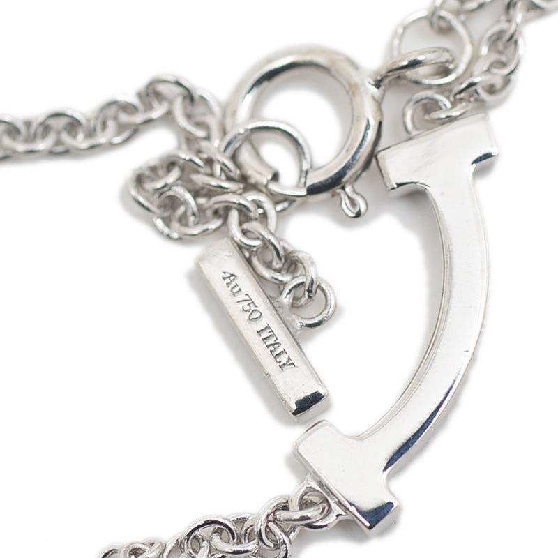 Tスマイル ミニ ブレスレット K18WG/ダイヤ ブレスレット