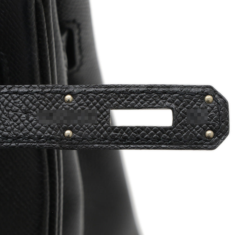 バーキン30 エプソン ブラック シルバー金具 T刻印 ハンドバッグ