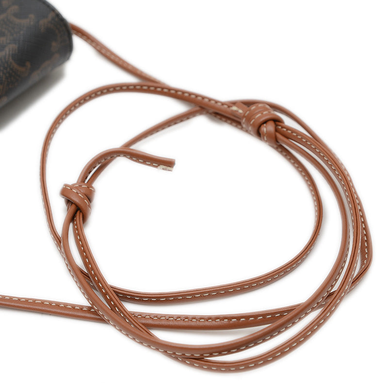 トリオンフ トライアングル ショルダーバッグ タン/ブラック 195902 ショルダーバッグ