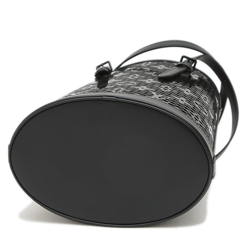 モノグラムレース バケットPM ハンドバッグ ブラック/レッド パテント/レザー M20352 トートバッグ