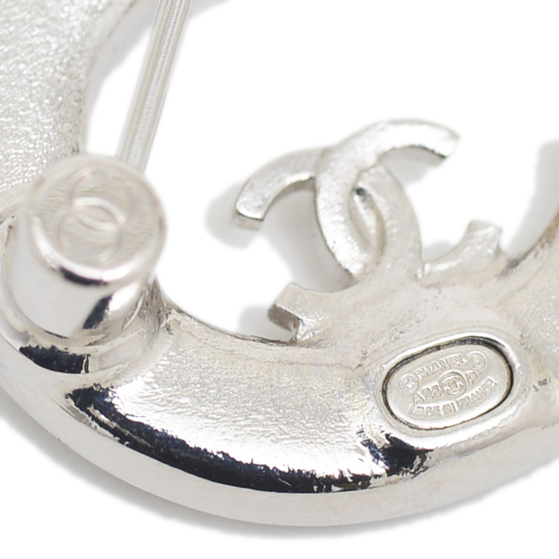 ブローチ No.5 ラインストーン シルバー A25P ブローチ