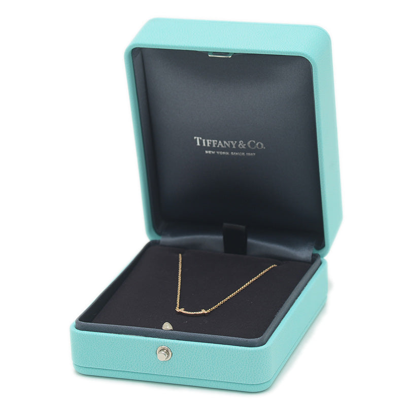 Tスマイル ミニ ペンダント K18YG/ダイヤモンド ネックレス