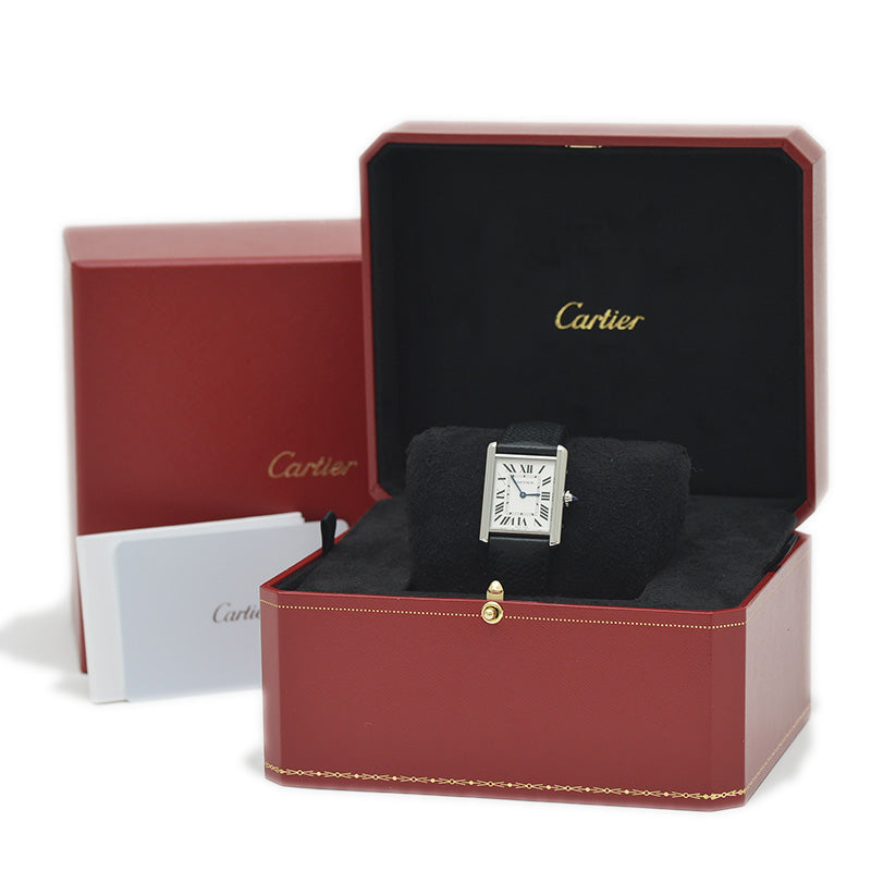 タンク マスト LM レディース シルバー文字盤 SS/レザー クォーツ WSTA0041 腕時計