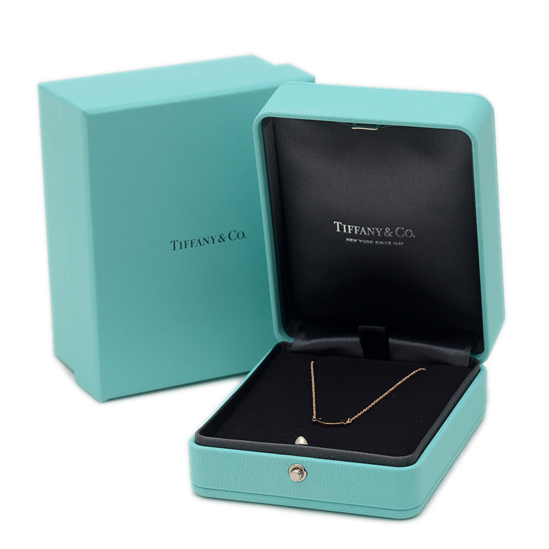 Tスマイル ミニ ペンダントネックレス K18PG ネックレス