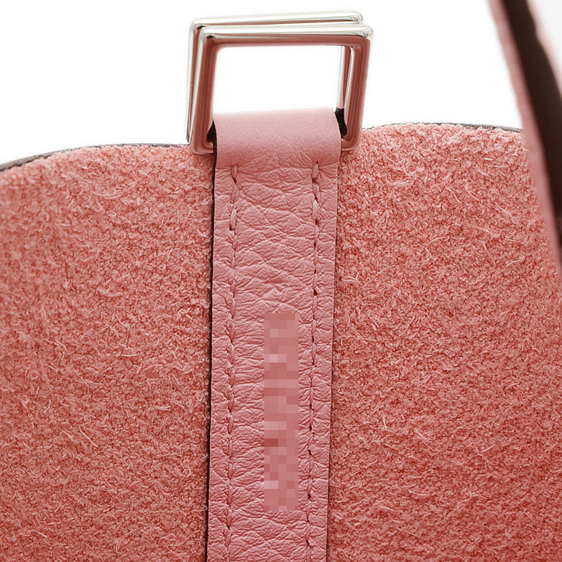 ピコタンロック PM 18 トリヨン ローズサクラ シルバー金具 K刻印 ハンドバッグ