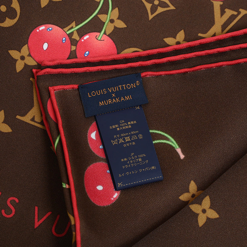LV×TM カレ90 モノグラムチェリー スカーフ M96094 スカーフ