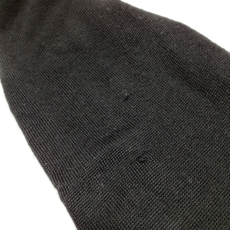 ココマーク マフラー ブラック ウール/シルク/カシミヤ マフラー