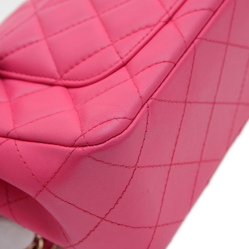 ミニマトラッセ 20 チェーンショルダー ラムスキン ピンク A69900 ショルダーバッグ