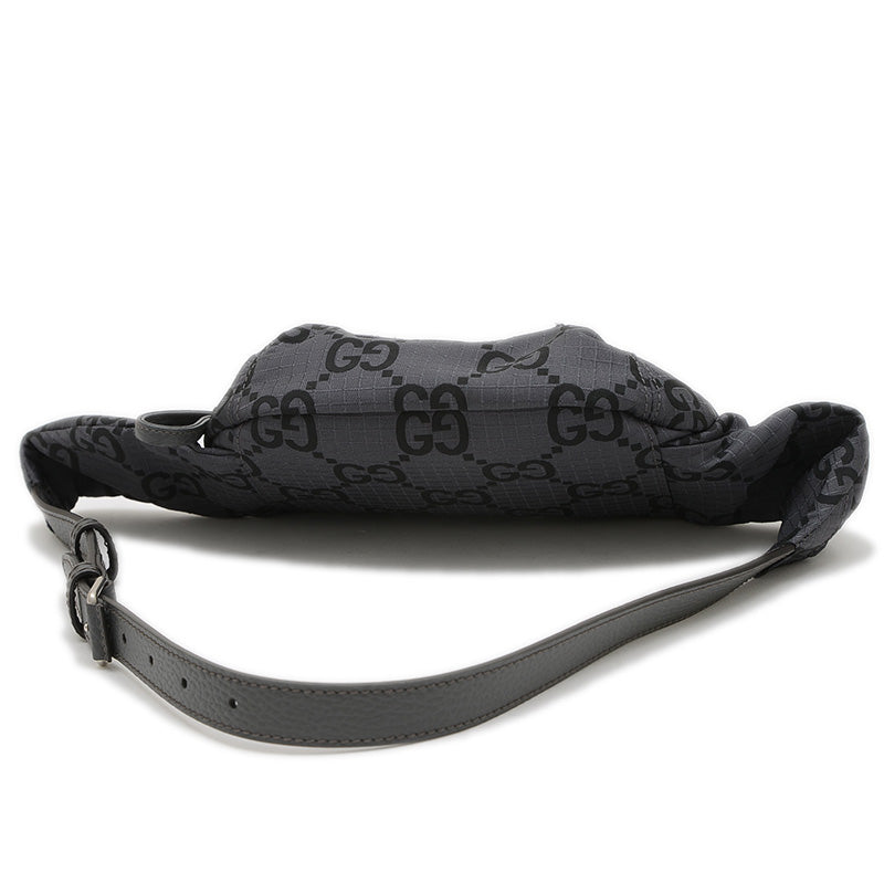 GGナイロン ベルトバッグ ナイロン グレー 767934 ボディバッグ