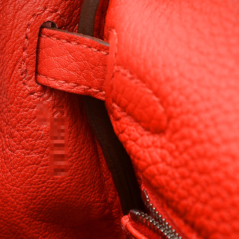 ケリー25 内縫い トゴ ルージュラデュー シルバー金具 K刻印 ハンドバッグ