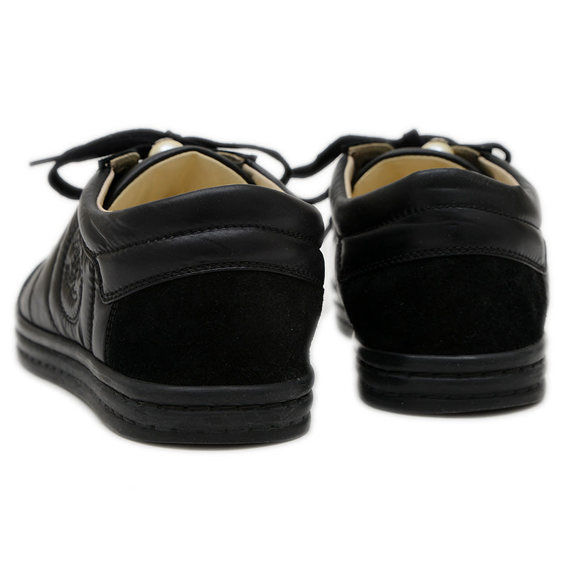 ココマーク スニーカー レザー ブラック レディース サイズ35 G29917 スニーカー