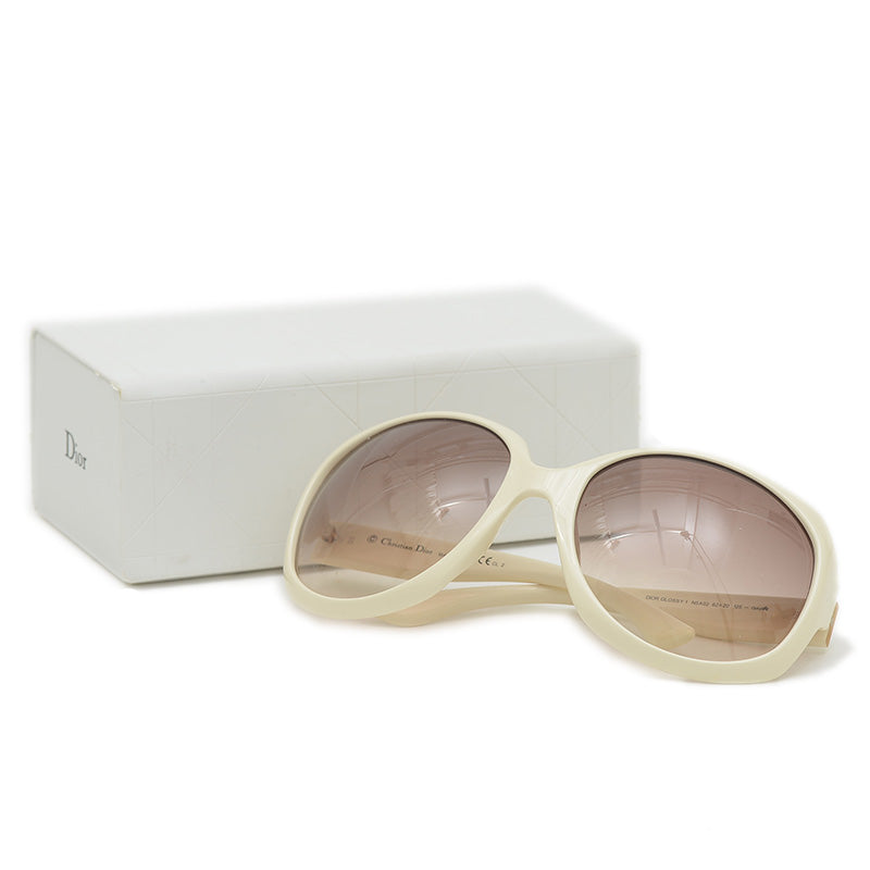 GLOSSY1 サングラス プラスチック ホワイト N5A02 サングラス