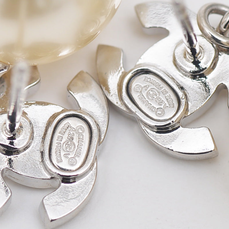 ココマーク ピアス メタル/イミテーションパール/ラインストーン 25V ピアス