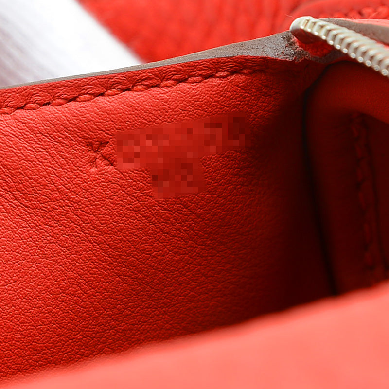 リンディ ミニ トリヨン ルージュラデュー シルバー金具 K刻印 ショルダーバッグ