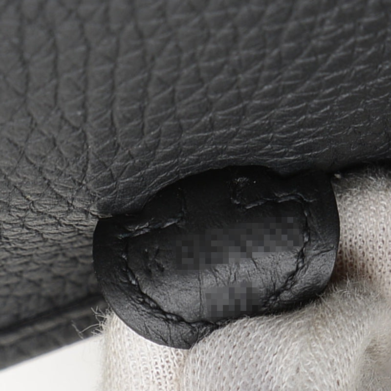 エブリンTPM トリヨン ブラック シルバー金具 K刻印 ロングストラップ ショルダーバッグ