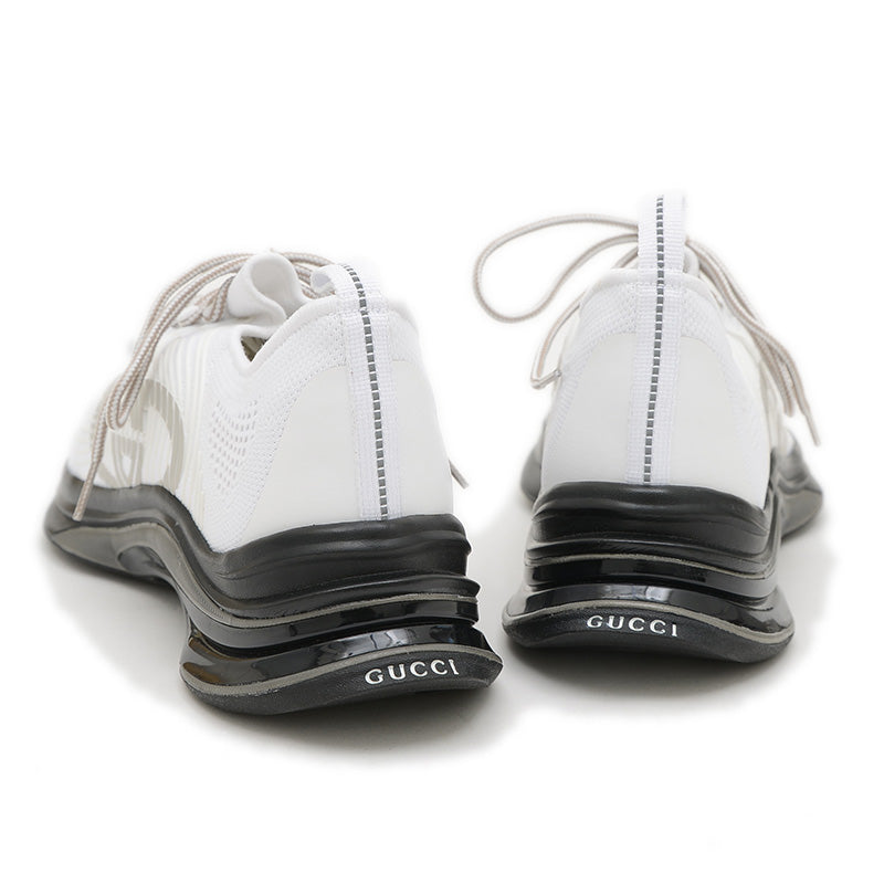 グッチラン スニーカー ナイロン ホワイト メンズ 721116 メンズ 12サイズ スニーカー